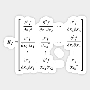 Hessian Matrix, important tool of differential calculus Sticker